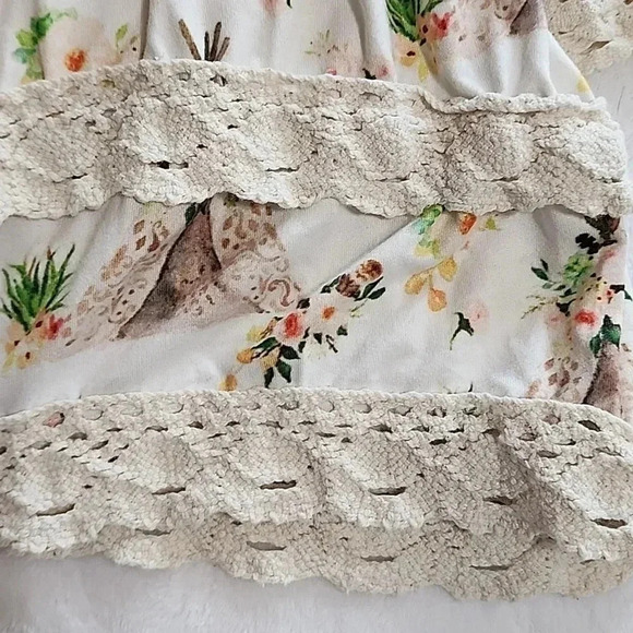 Girls Sassy Ruffles Boutique Dress with Crocheted Ruffles, Cream, Size 2T, EUC - Picture 6 of 8